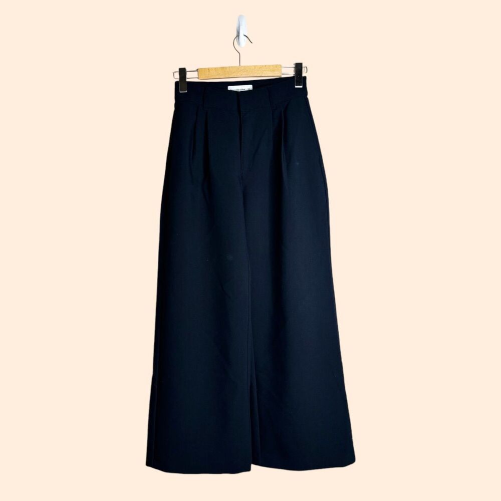 Abercrombie Fitch Black Wide Leg Pants